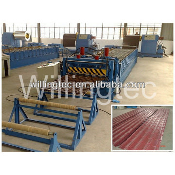 step roof tile glazed tile roll forming machinery